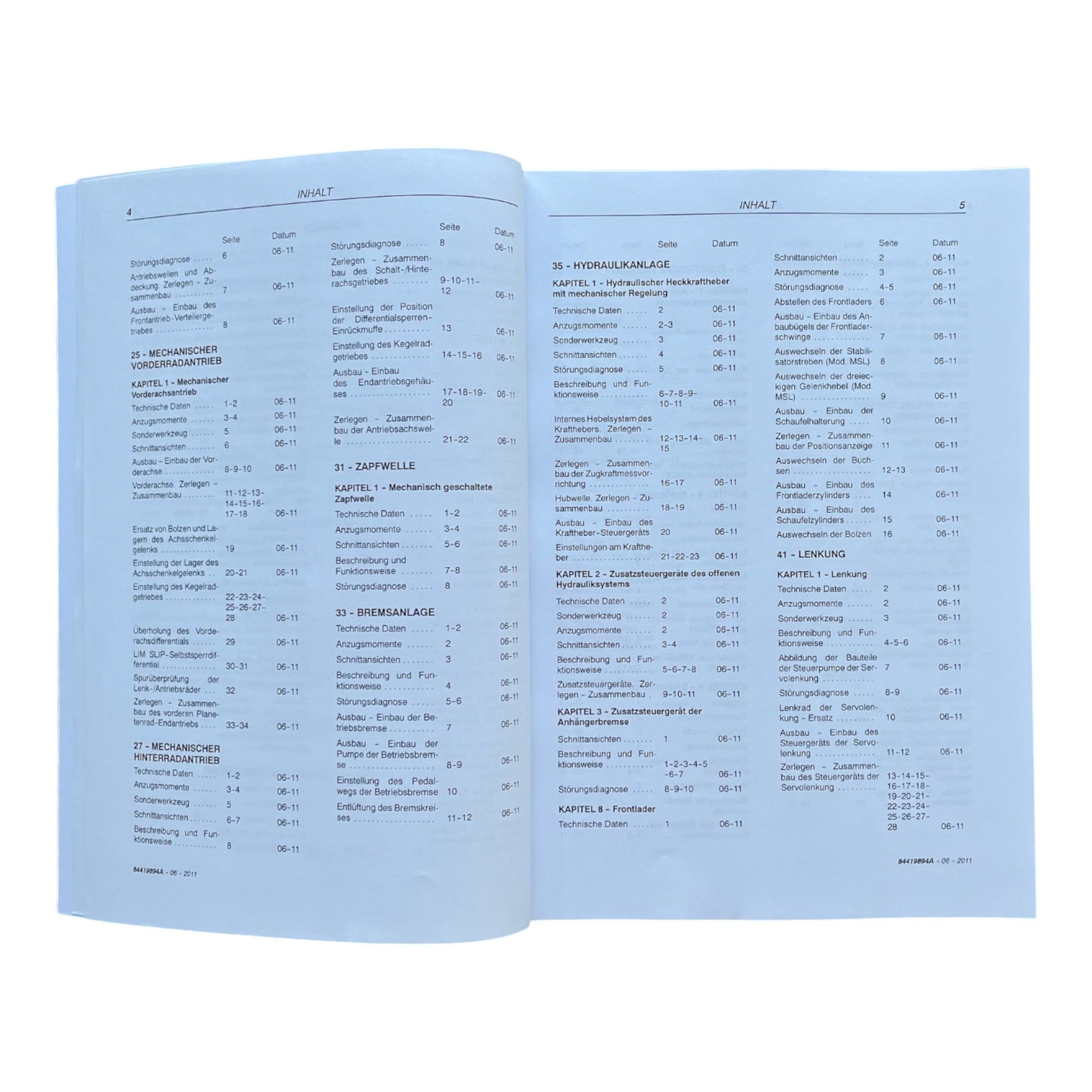 STEYR KOMPAKT 4055S 4065S TRAKTOREN REPARATURHANDBUCH WERKSTATTHANDBUCH