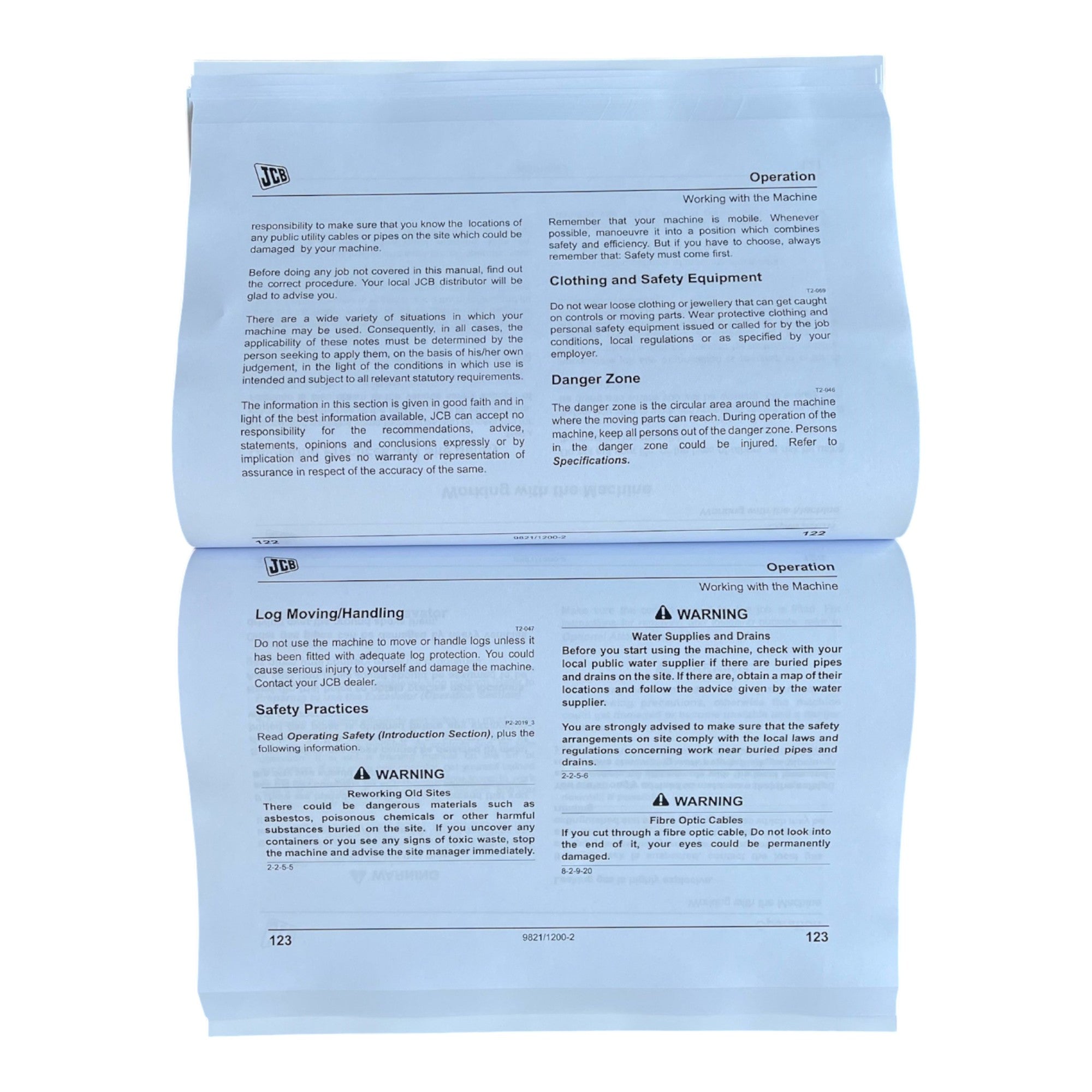 JCB 8055 RTS 8055 ZTS 8060RTS 8065 RTS Midi Excavator Operators Manual