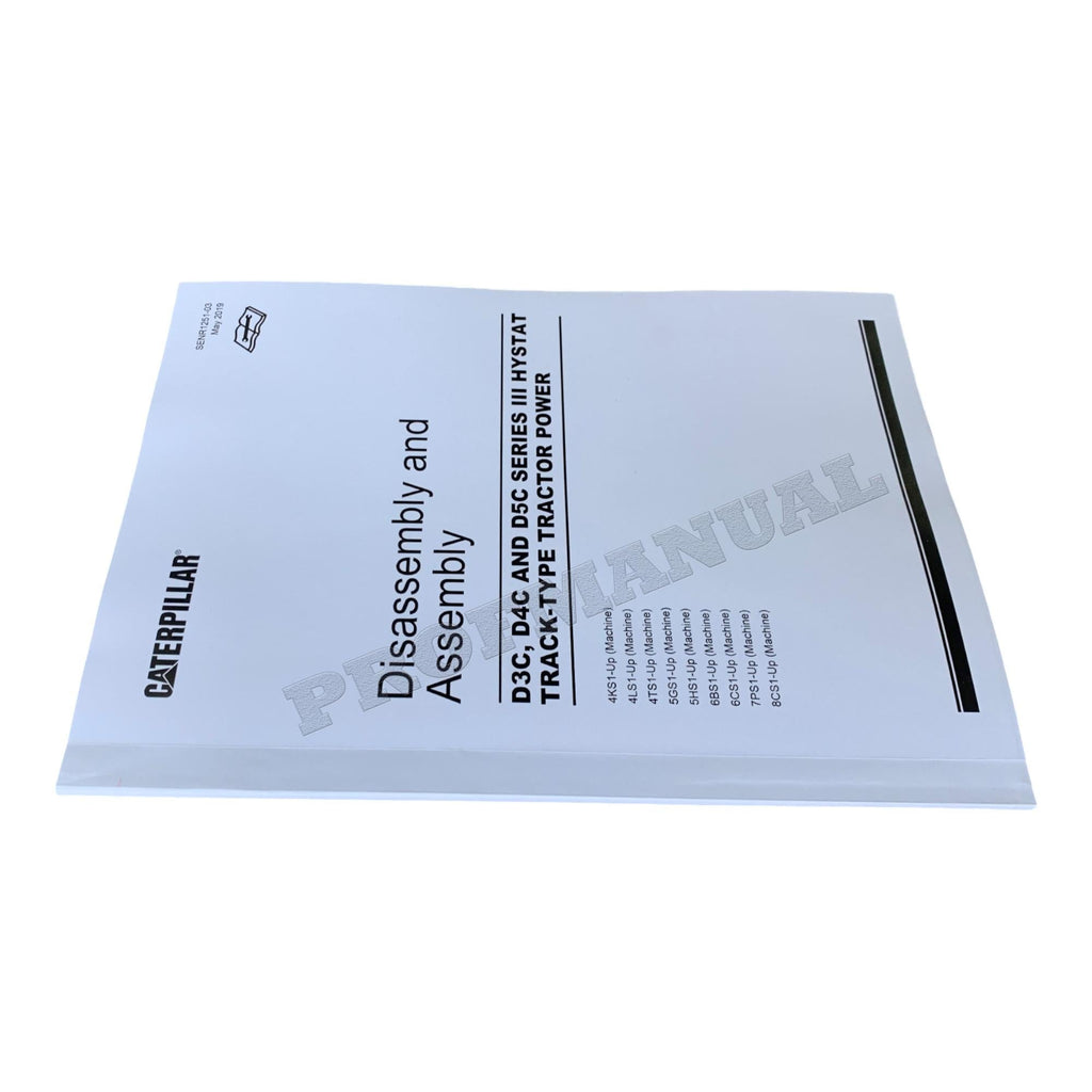 Caterpillar D3C D4C D5C SERIE 3 HYSTAT TRACTOR POWER Manual Disassembly Assembly