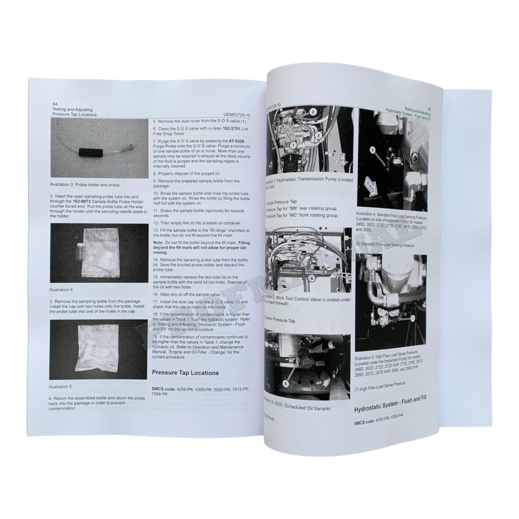Caterpillar 272DXHP 272D2 272D2XHP Loader Testing and Adjusting Service Manual