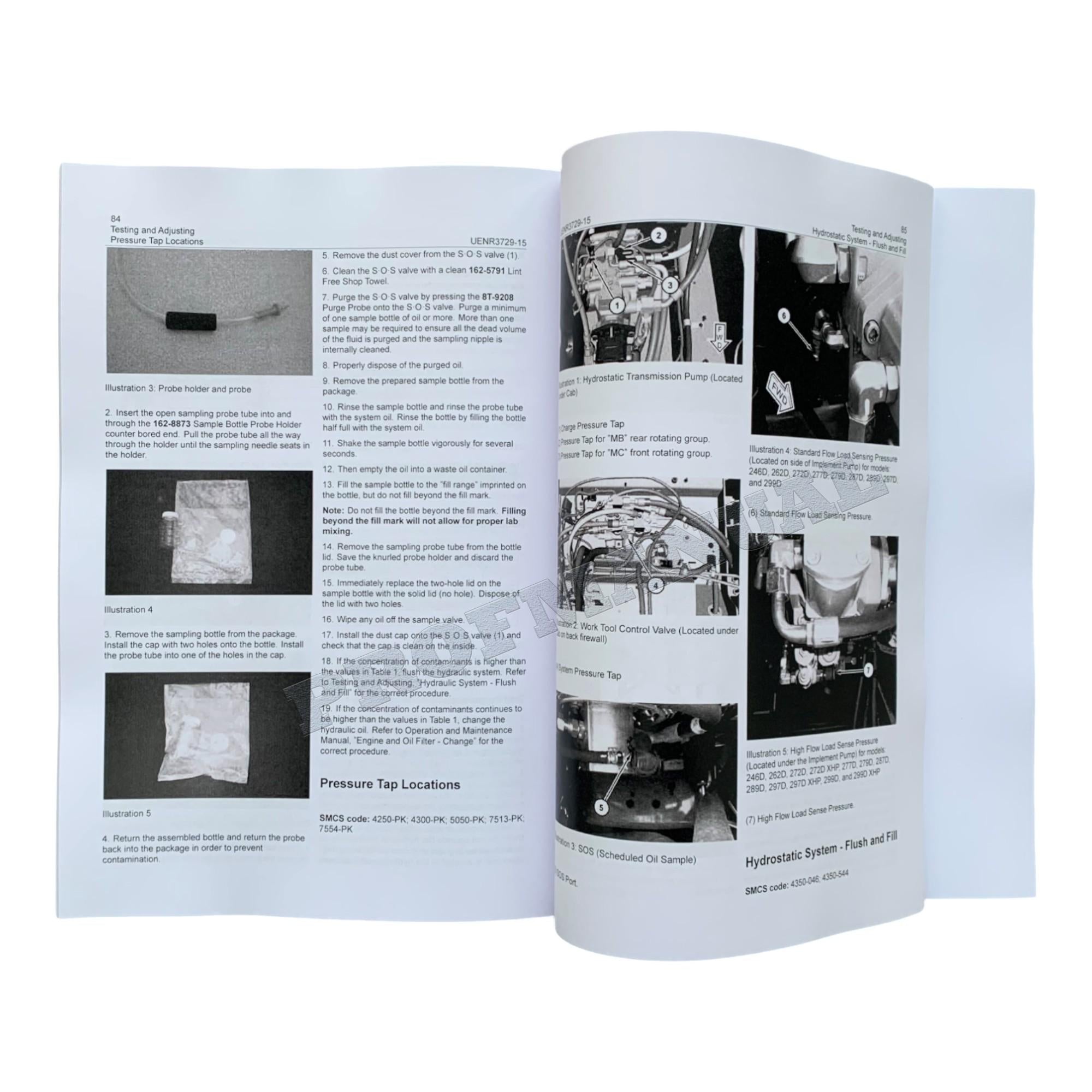 Caterpillar 272DXHP 272D2 272D2XHP Loader Testing and Adjusting Service Manual