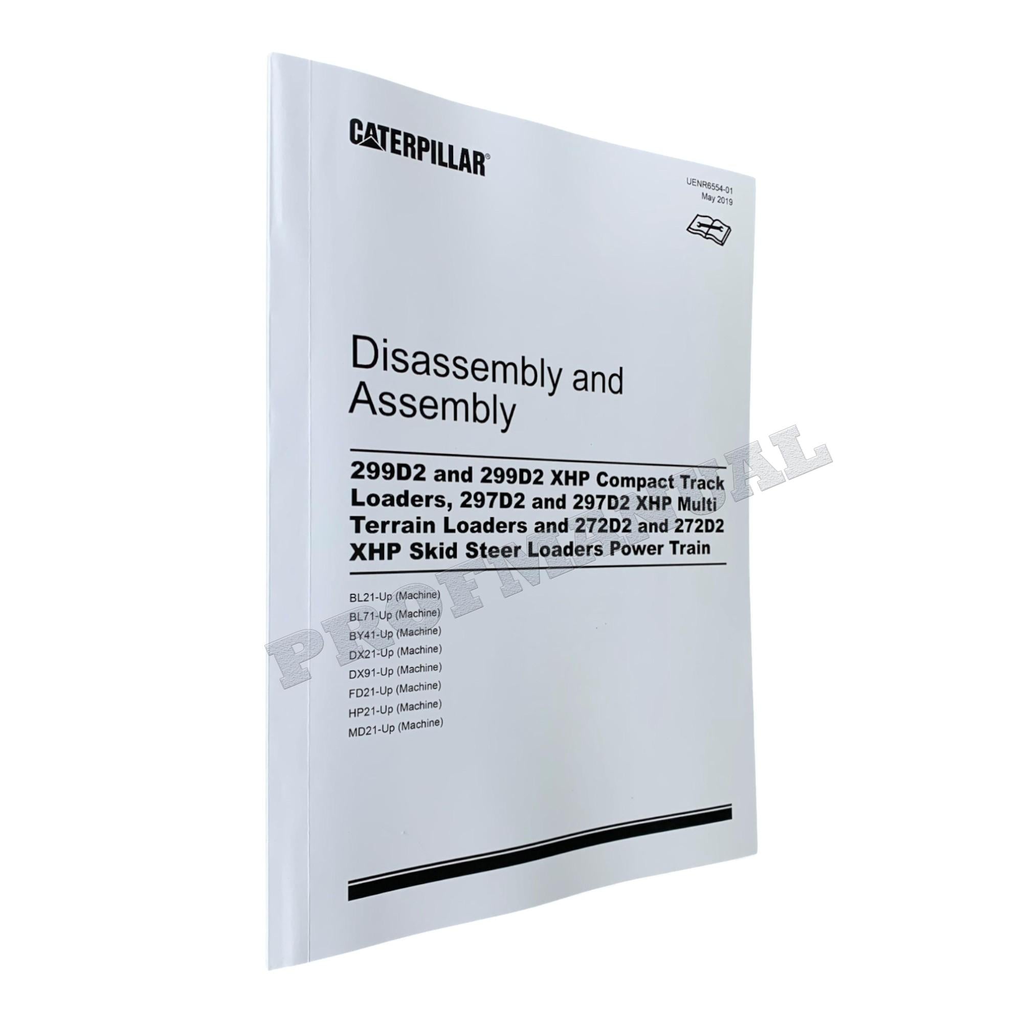 Manual de servicio del tren de potencia del cargador Caterpillar 299D2 297D2 272D2 Desmontaje y montaje