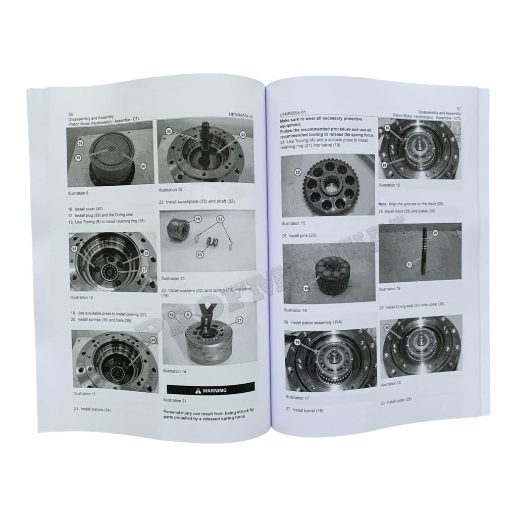 Manual de servicio del tren de potencia del cargador Caterpillar 299D2 297D2 272D2 Desmontaje y montaje