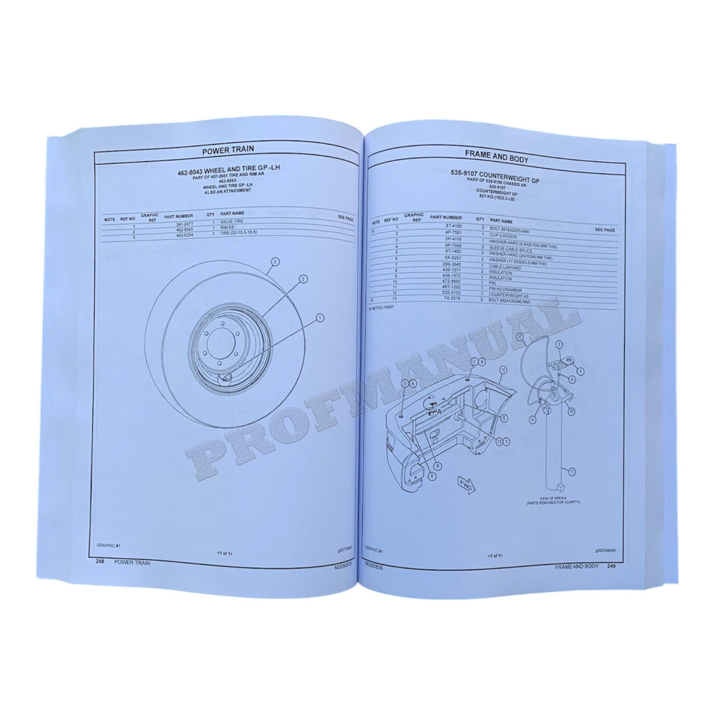 Caterpillar Cat 903D Compact Wheel Loader Parts Catalog Manual M0090809