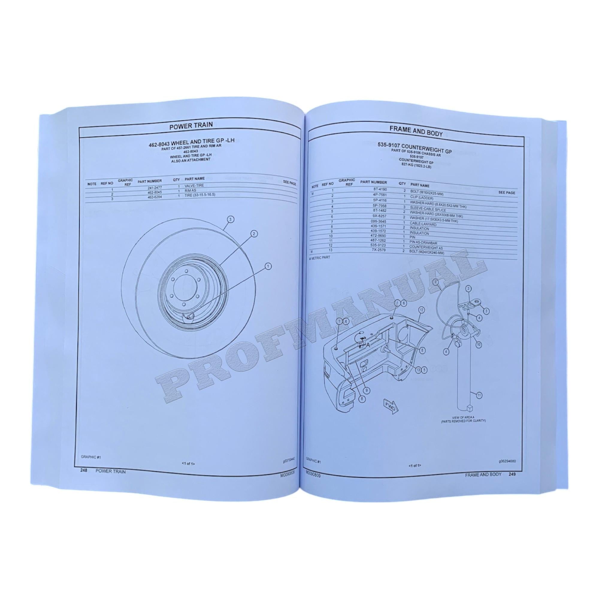 Caterpillar Cat 903D Compact Wheel Loader Parts Catalog Manual M0090809
