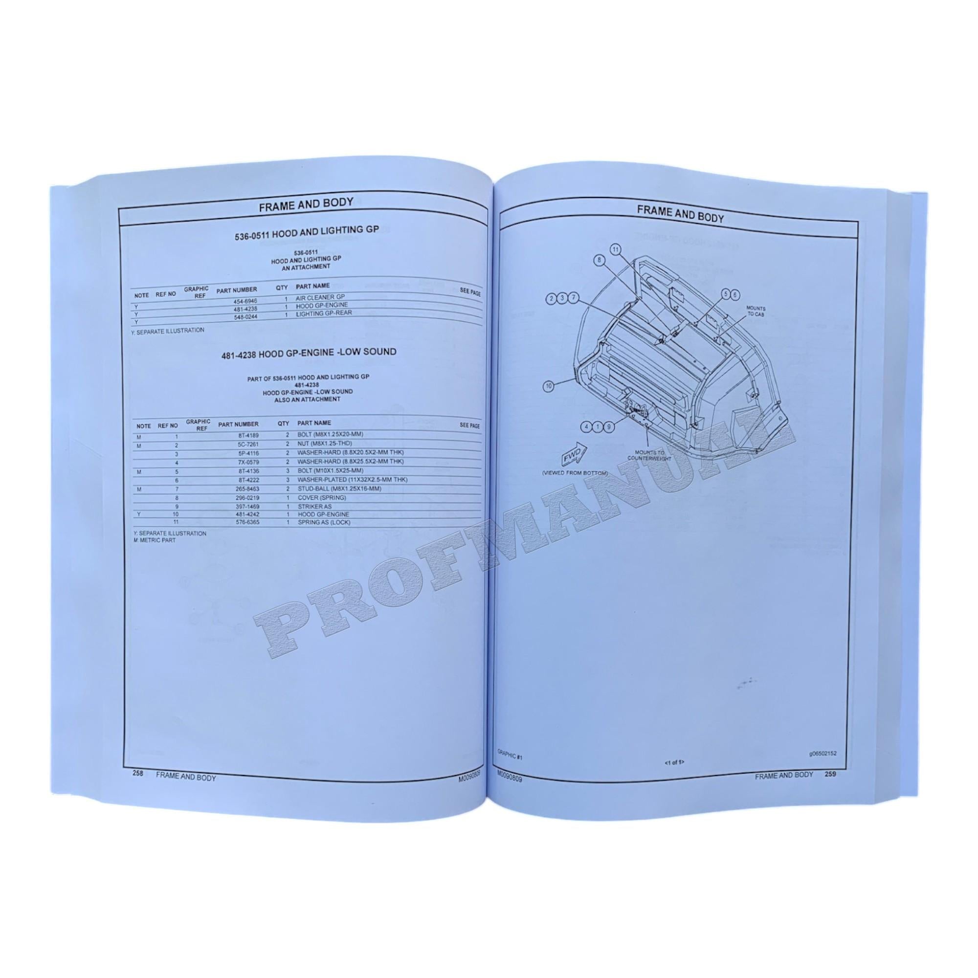 Caterpillar Cat 903D Compact Wheel Loader Parts Catalog Manual M0090809