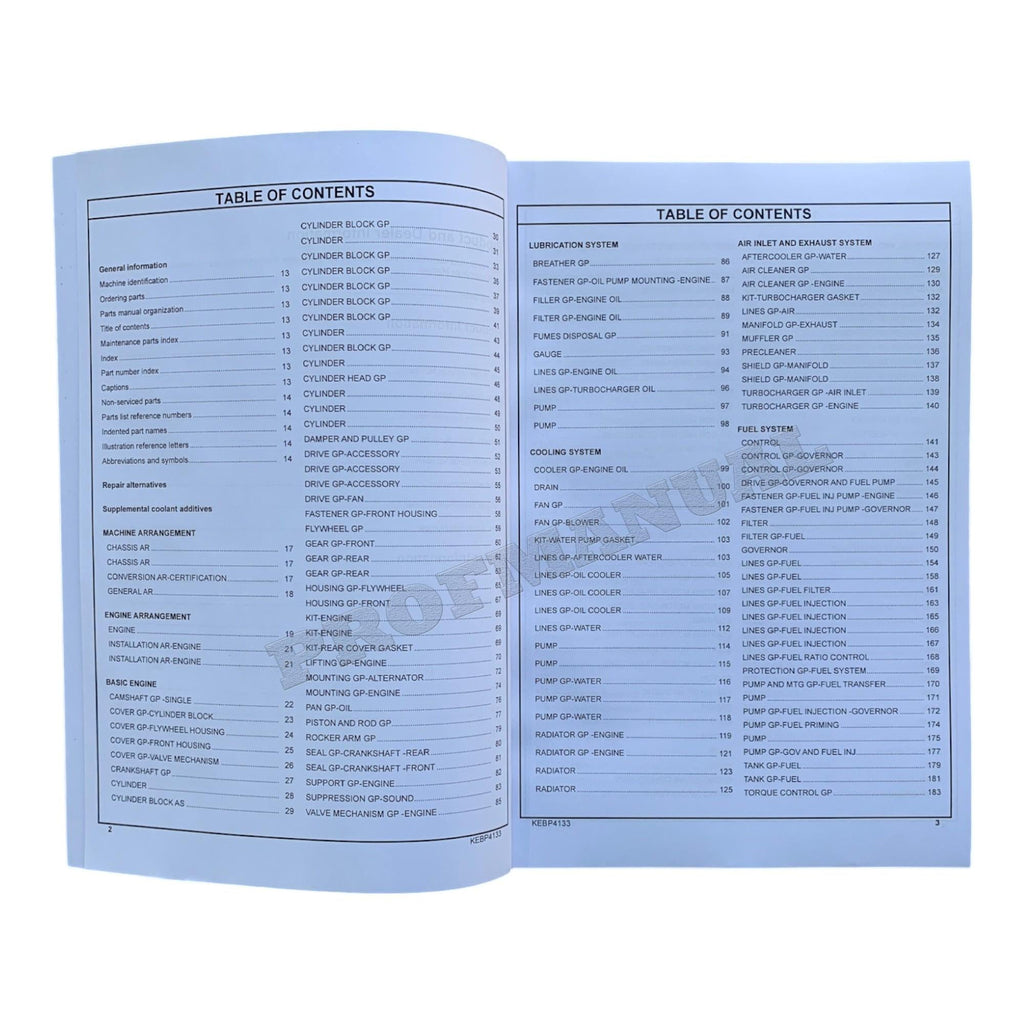 Caterpillar Cat RM 350B Reclaimer Mixer Road Reclaimer Parts Catalog Manual