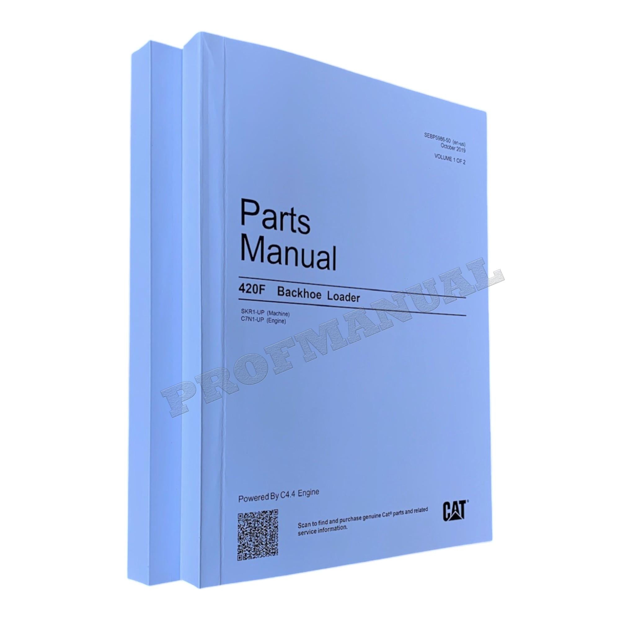 Caterpillar Cat 420F Backhoe Loader Parts Catalog Manual SEBP5986