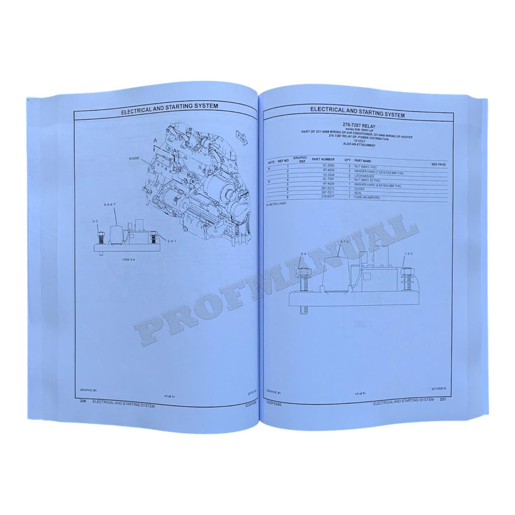 Caterpillar Cat 420F Backhoe Loader Parts Catalog Manual SEBP5986
