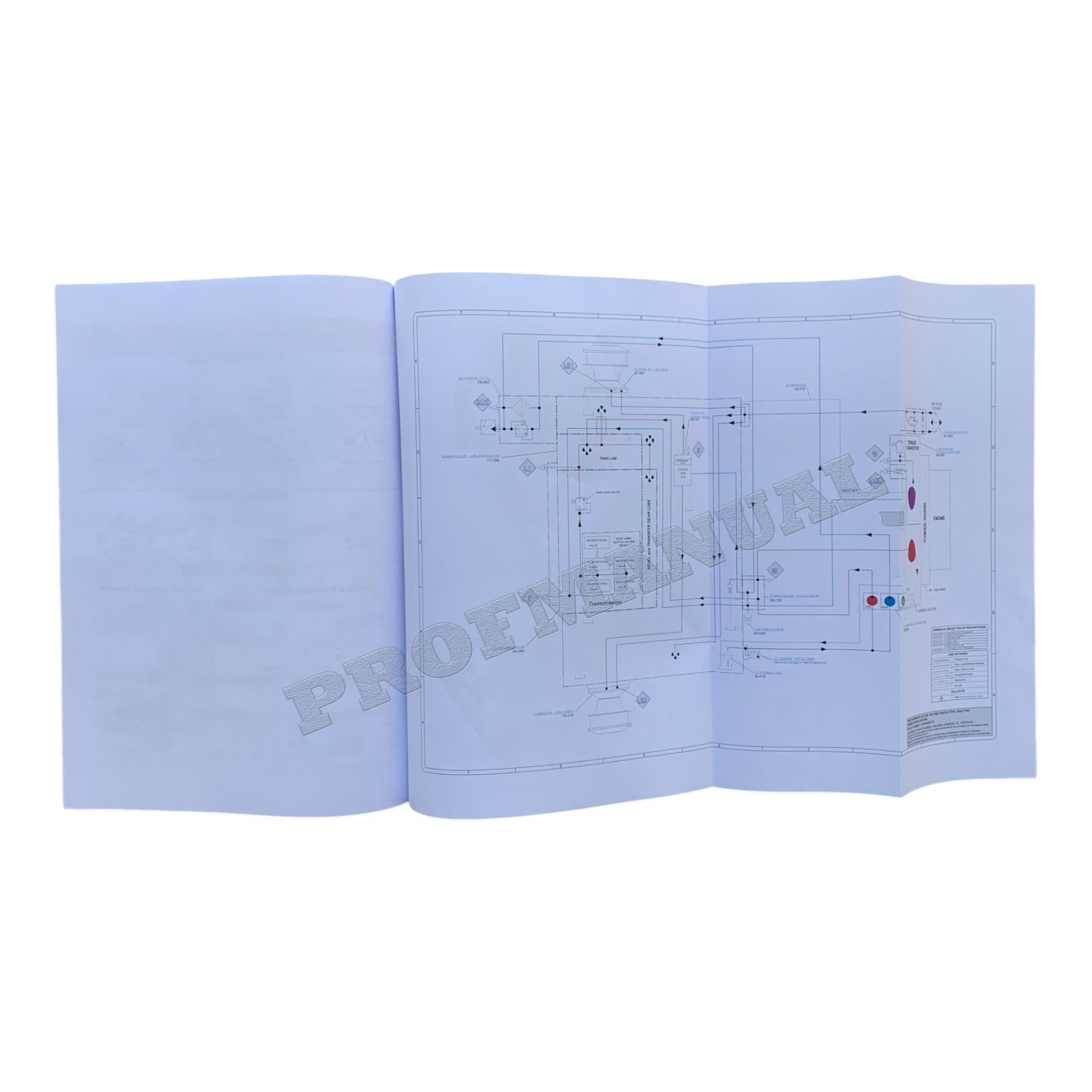 Caterpillar CAT D6N Tractor Power Train System Schematic Service Manual UENR4083
