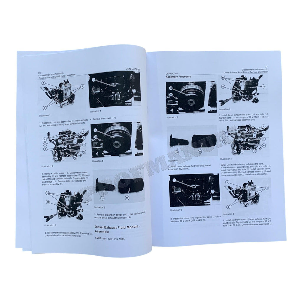 Caterpillar D6N Track Tractor Engine Suppl Manual Disassembly Assembly UENR4079