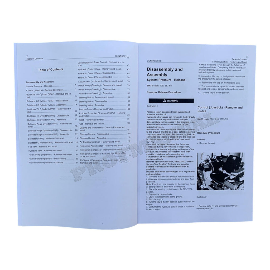 Caterpillar D6N Track Tractor Machine SYSTEM Manual Disassembly Assem UENR4082