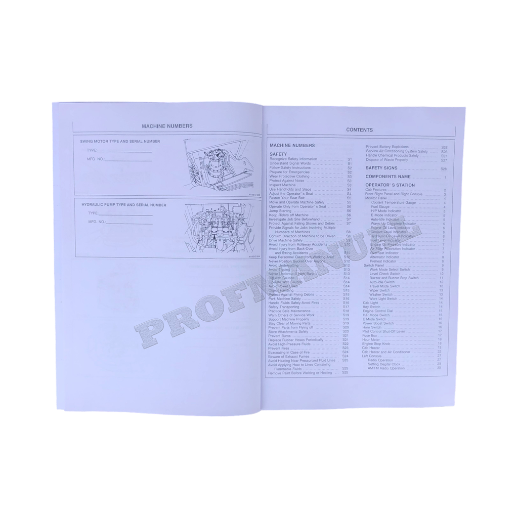 HITACHI EX225USR EX225USR-LC EXCAVATOR OPERATORS MANUAL 10001 and up