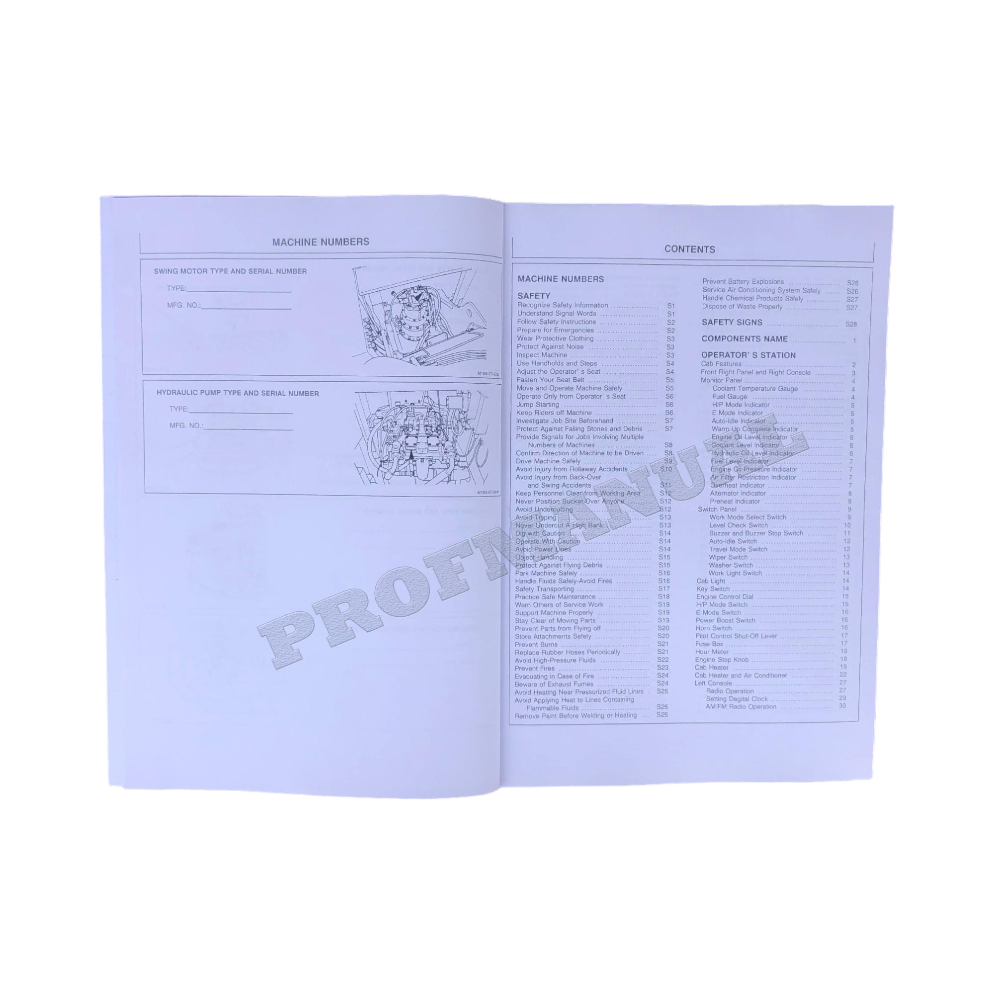 HITACHI EX225USR EX225USR-LC EXCAVATOR OPERATORS MANUAL 10001 and up