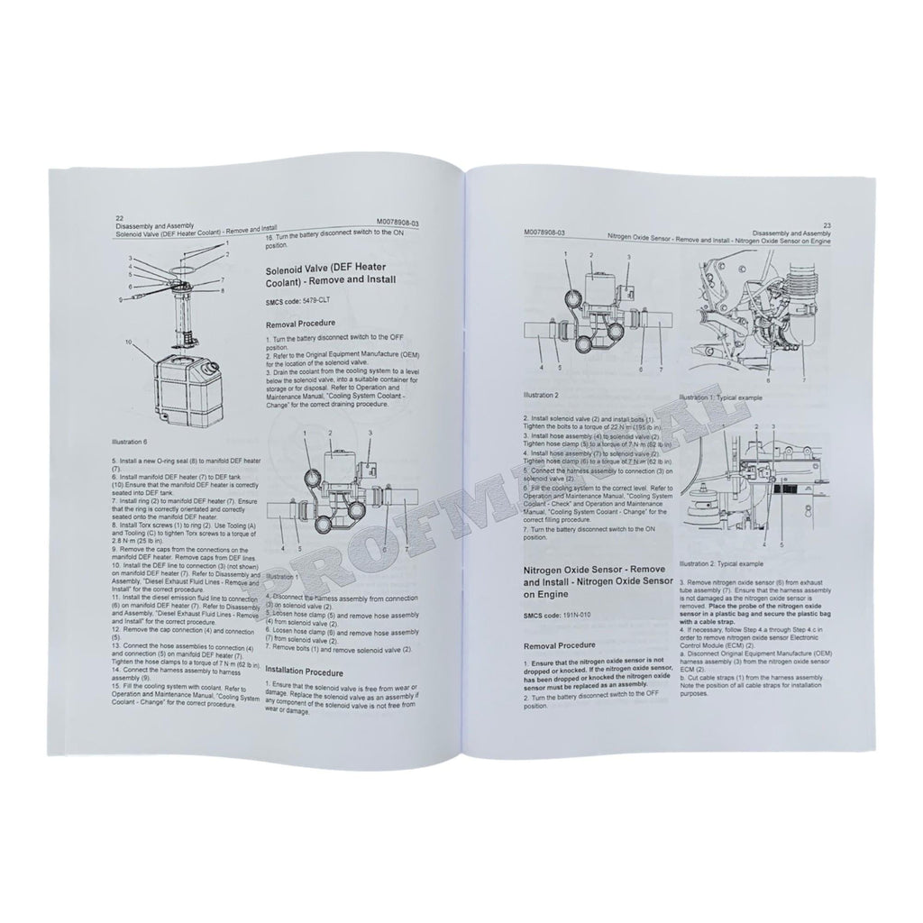 Caterpillar 323F Hydraulic Excavator Engine Supplement Disassembly Assem Manual