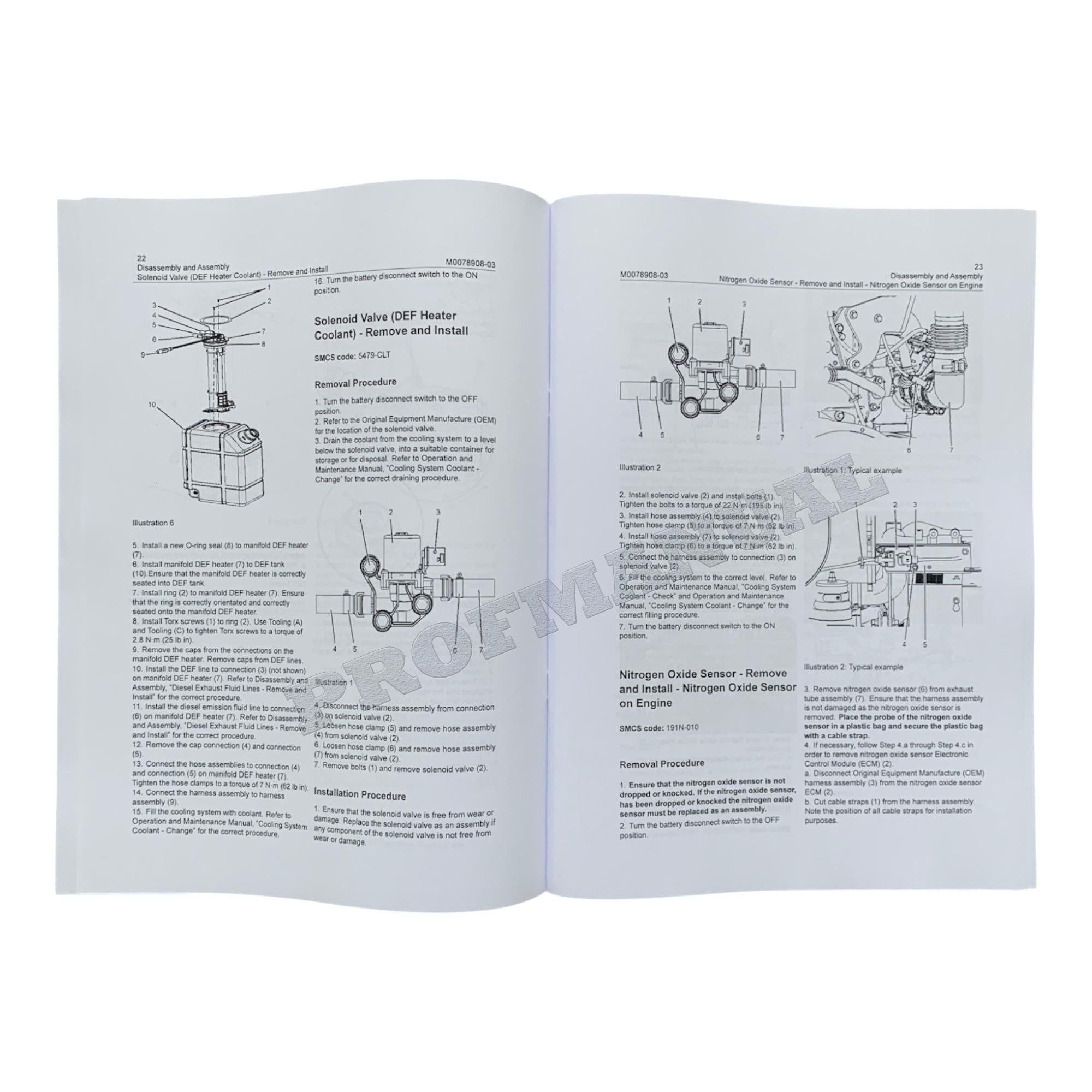Caterpillar 323F Hydraulic Excavator Engine Supplement Disassembly Assem Manual
