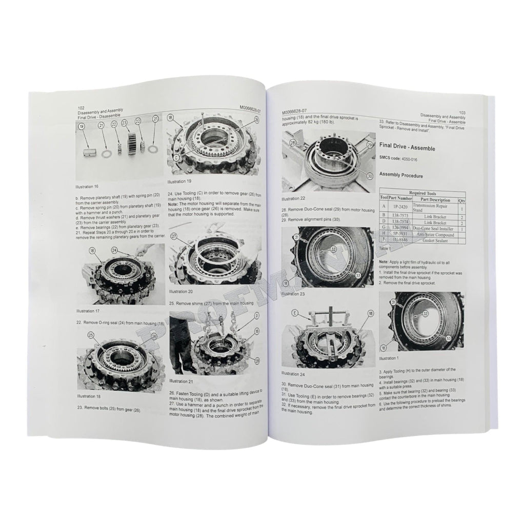 Caterpillar Cat 320F 323F EXCAVATOR Machine SYSTEM Disassembly Assembly Manual