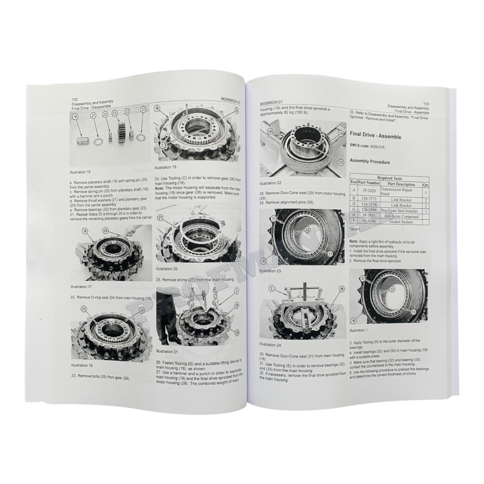 Caterpillar Cat 320F 323F EXCAVATOR Machine SYSTEM Disassembly Assembly Manual