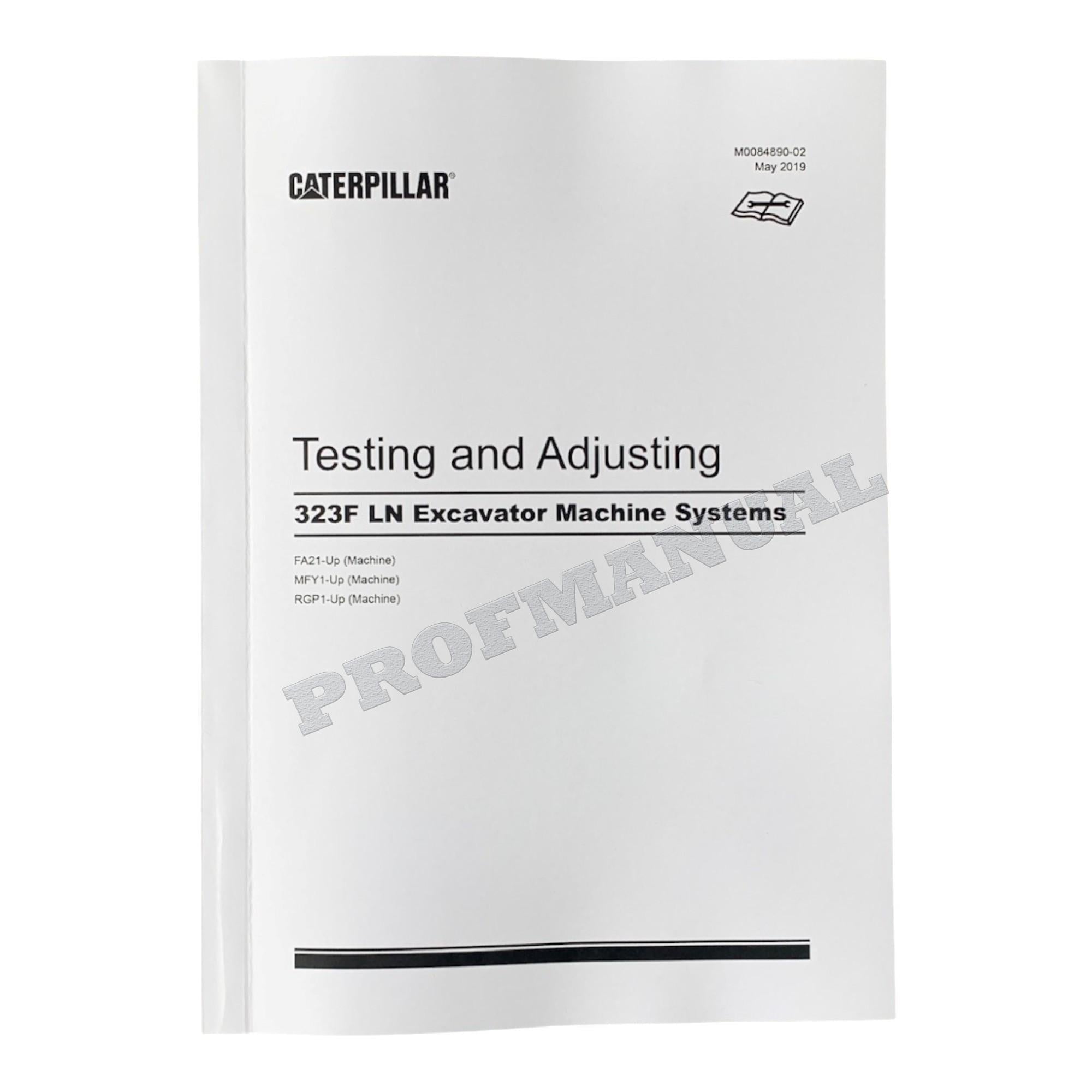 Caterpillar 323F SA EXCAVATOR Full Service Manual SN FA21-UP *Send serial number