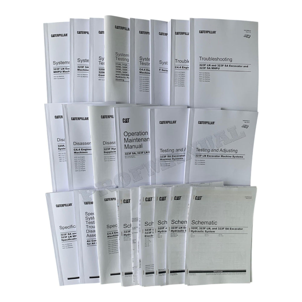 Caterpillar 323F SA EXCAVATOR Full Service Manual SN FA21-UP *Send serial number