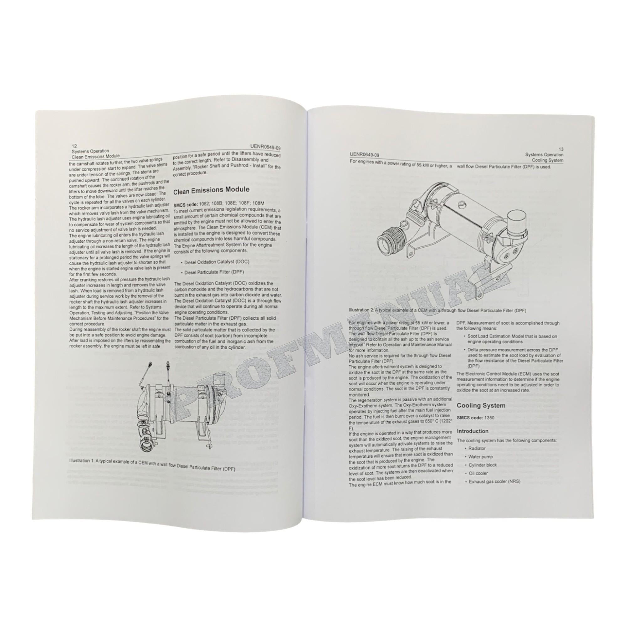 Caterpillar C3.4B Engine Full Service Manual S.N/ NSL1-UP *Send serial#