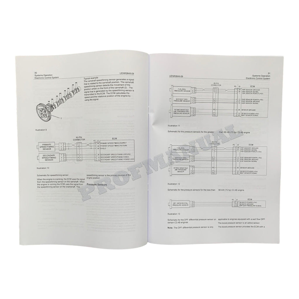 Caterpillar C3.4B Engine Full Service Manual S.N/ NSL1-UP *Send serial#