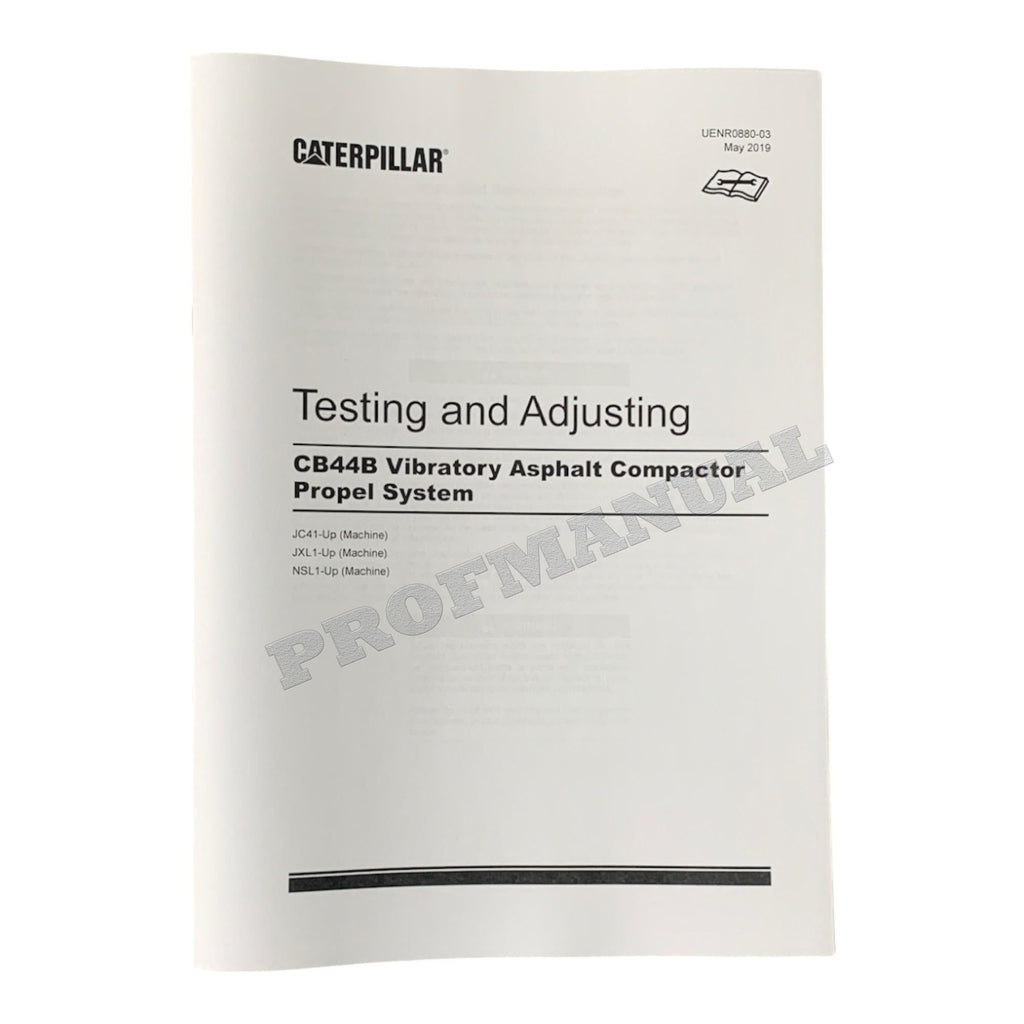 Caterpillar CB-44B VIBRATORY COMPACTOR Full Service Manual *Send serial number