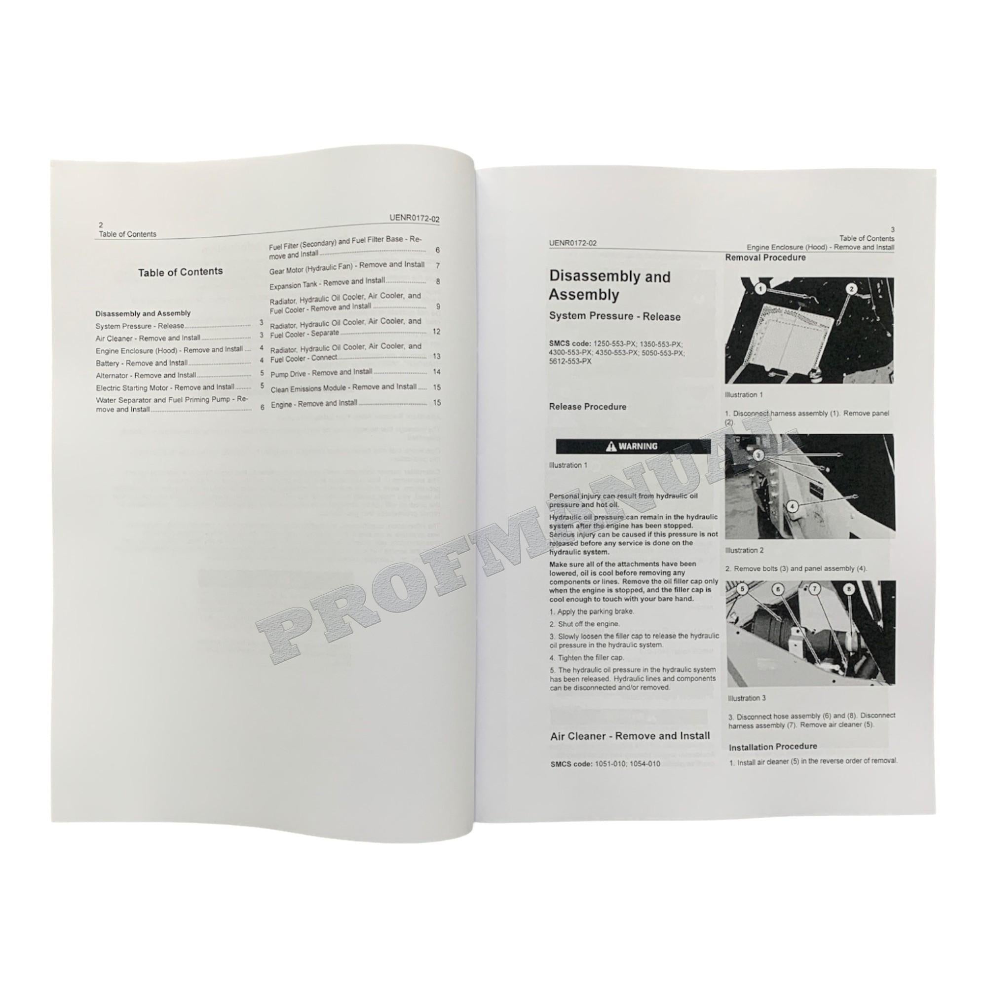 Caterpillar C3.4B Engine Full Service Manual S.N/ NSL1-UP *Send serial#