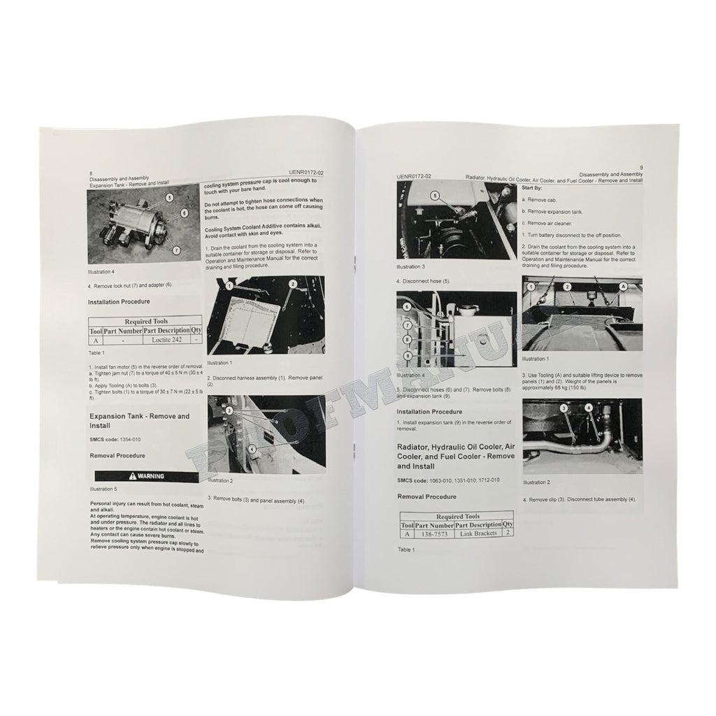 Caterpillar C3.4B Engine Full Service Manual S.N/ NSL1-UP *Send serial#