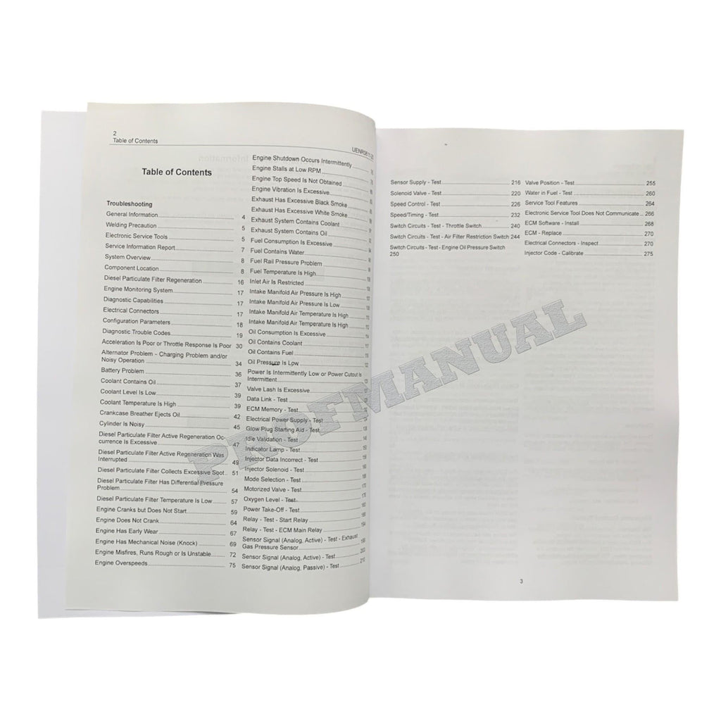 Caterpillar C3.4B Engine Full Service Manual S.N/ NSL1-UP *Send serial#