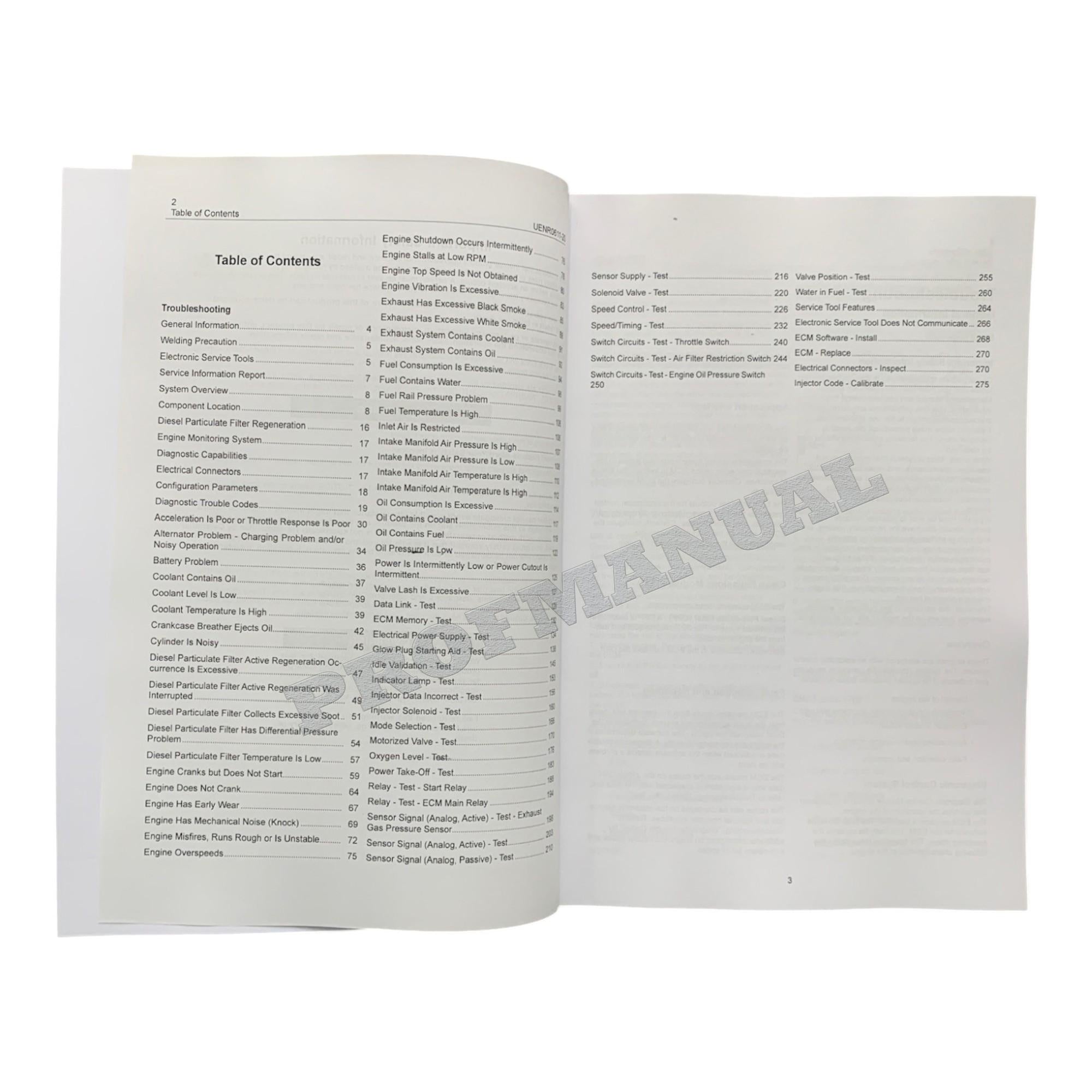 Caterpillar C3.4B Engine Full Service Manual S.N/ NSL1-UP *Send serial#