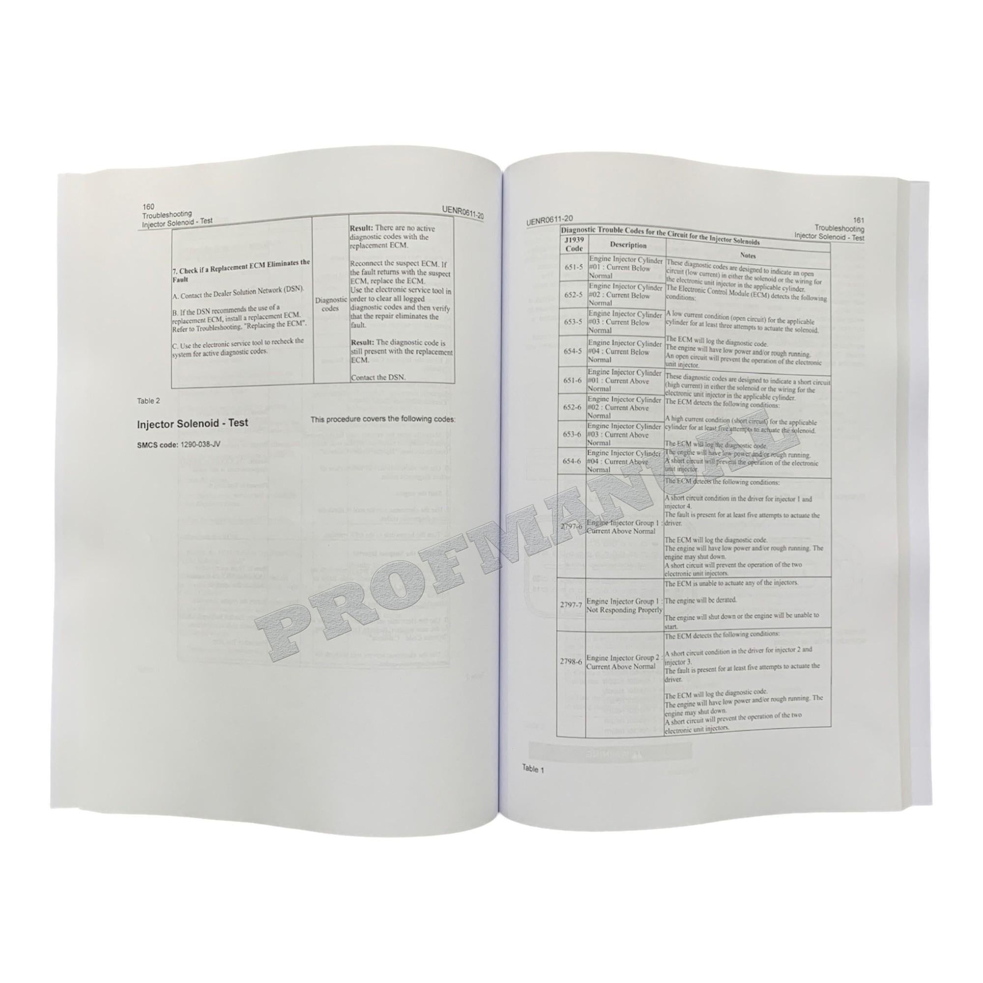 Caterpillar C3.4B Engine Full Service Manual S.N/ NSL1-UP *Send serial#
