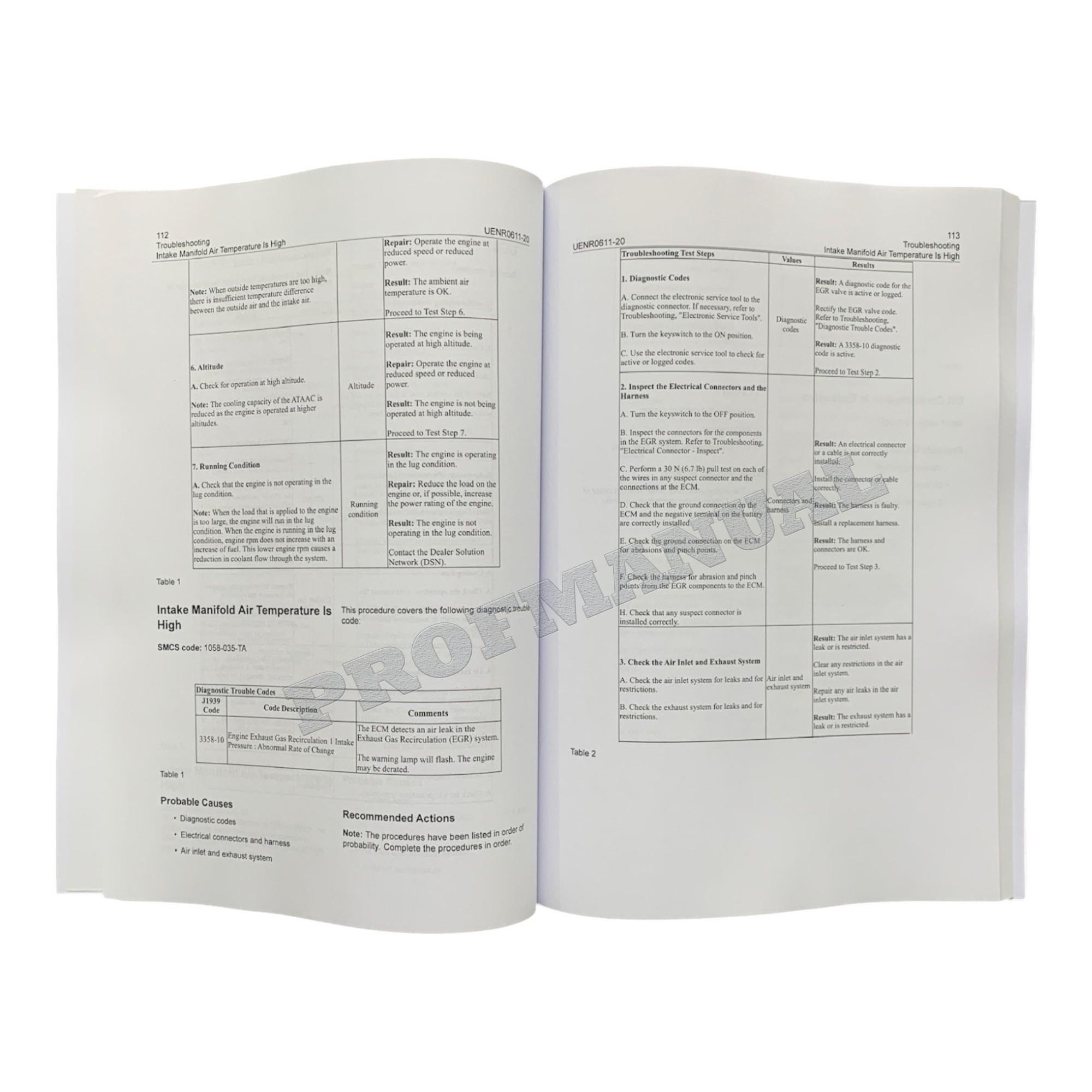 Caterpillar C3.4B Engine Full Service Manual S.N/ NSL1-UP *Send serial#