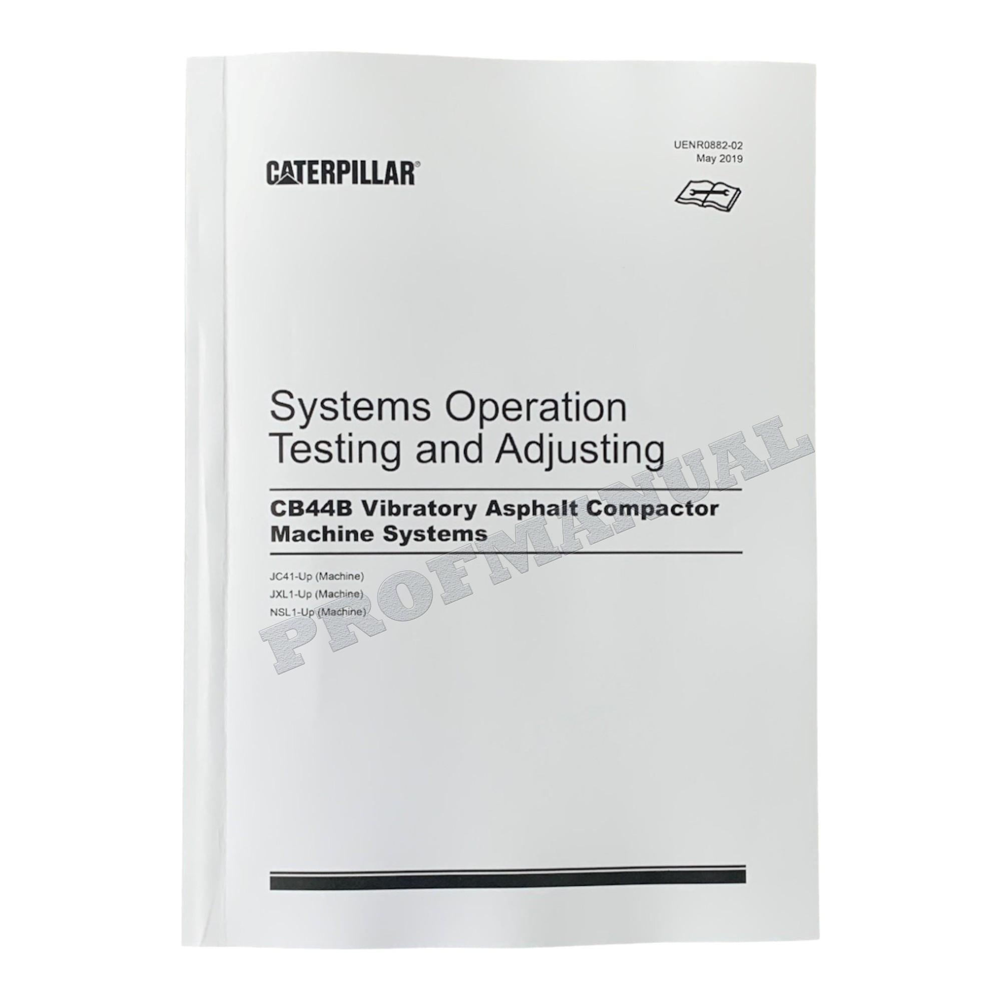 Caterpillar CB-44B VIBRATORY COMPACTOR Full Service Manual *Send serial number