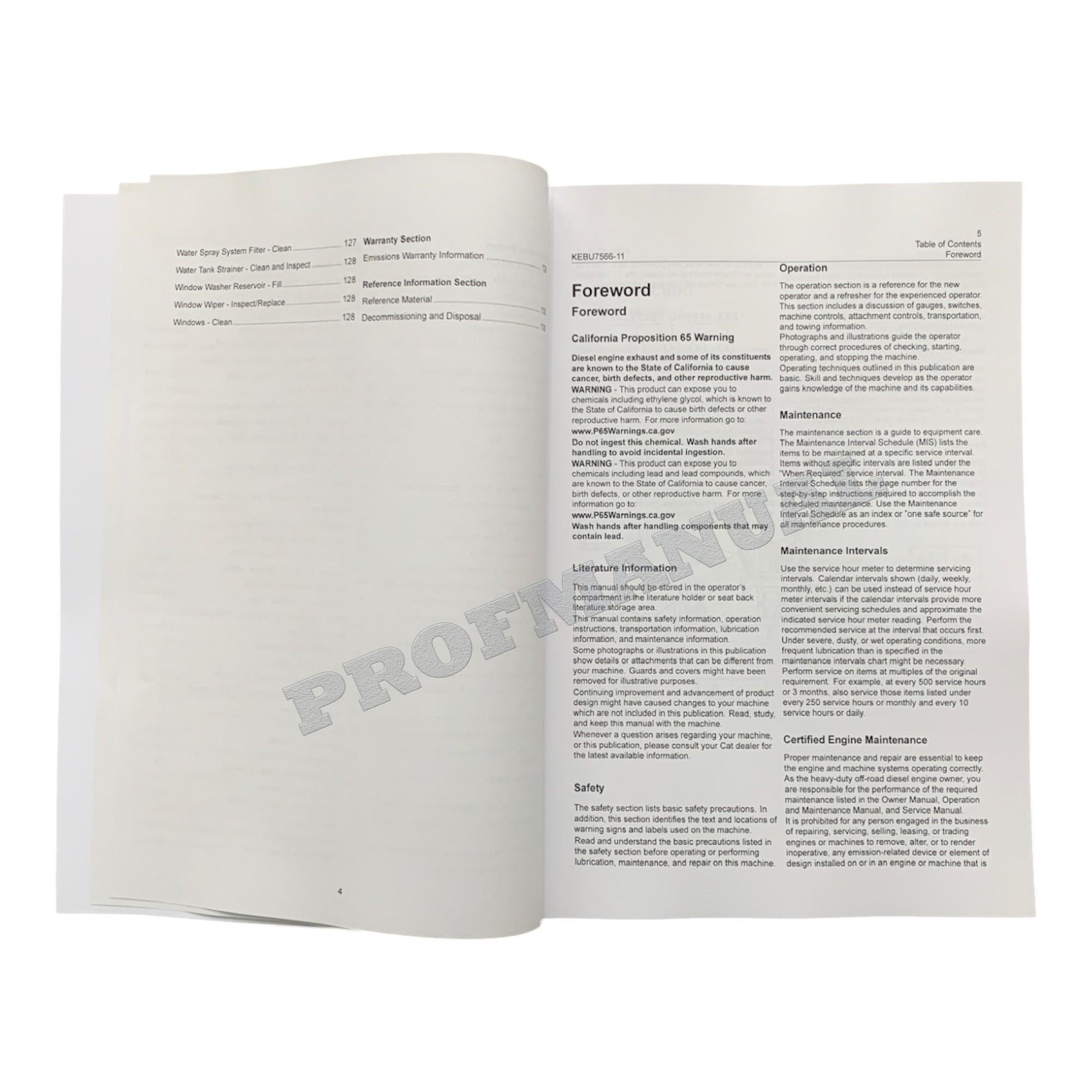 Caterpillar CB44B Vibratory Asphalt Compactor Operators Maintenance Manual