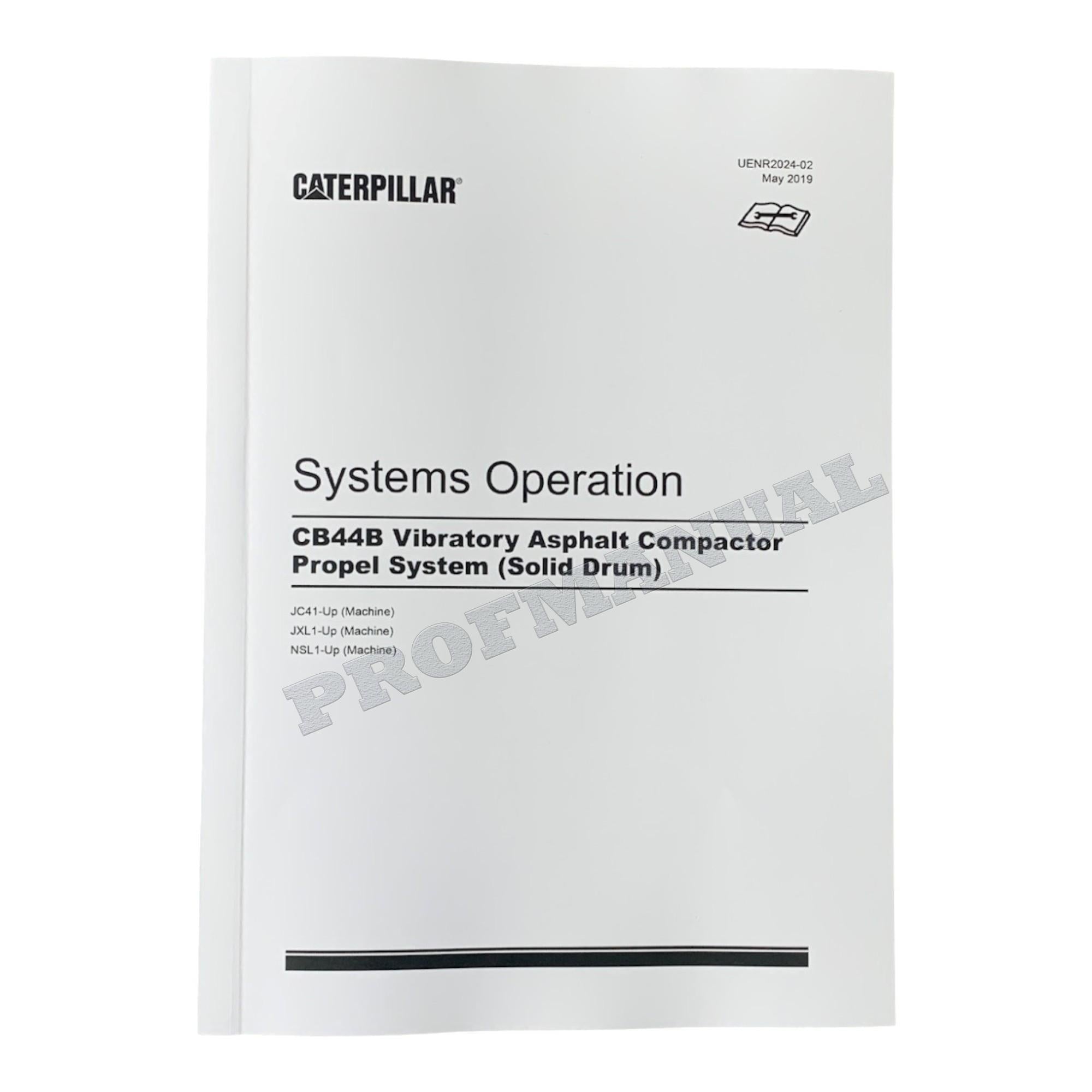 Caterpillar CB-44B VIBRATORY COMPACTOR Full Service Manual *Send serial number