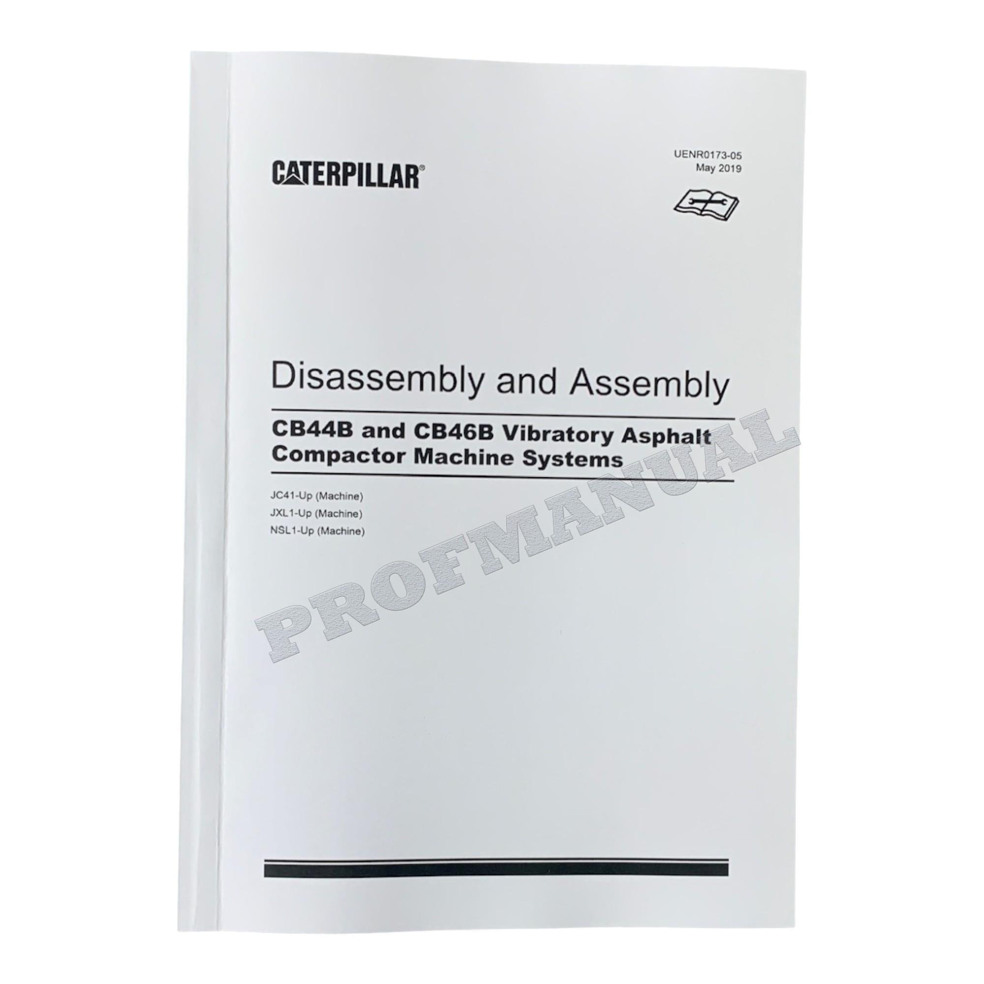 Manual de servicio completo del compactador vibratorio Caterpillar CB-44B *Enviar número de serie