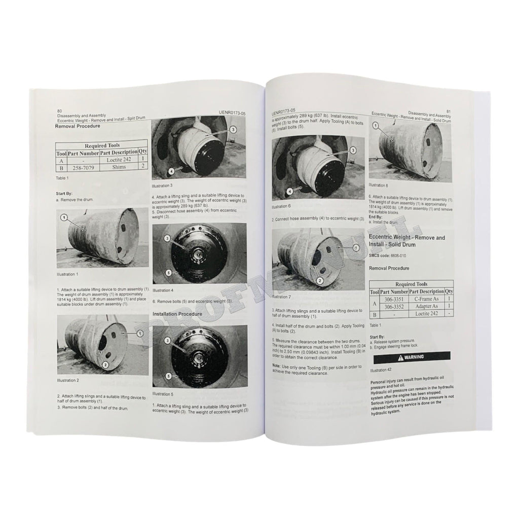 Caterpillar Cat CB44B CB46B Compactor Disassembly Assembly Service Manual