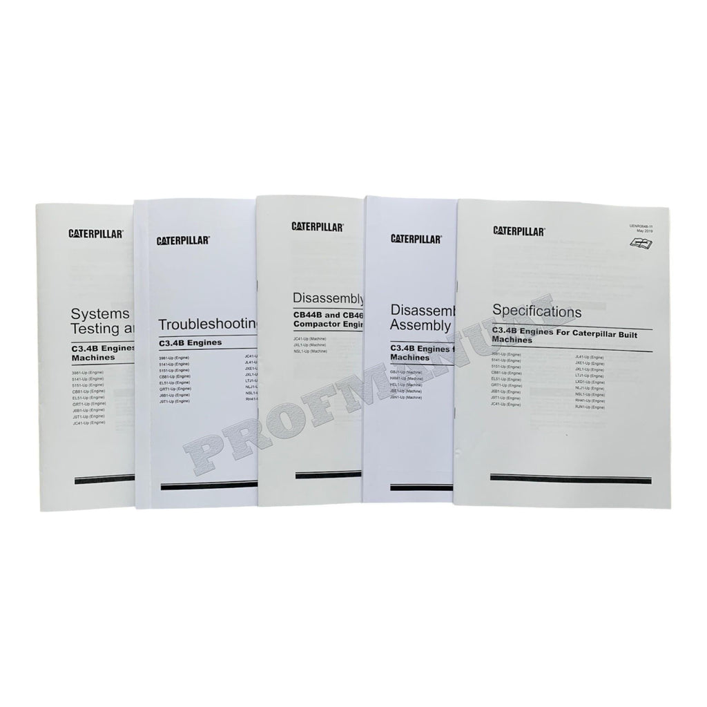 Caterpillar C3.4B Engine Full Service Manual S.N/ NSL1-UP *Send serial#