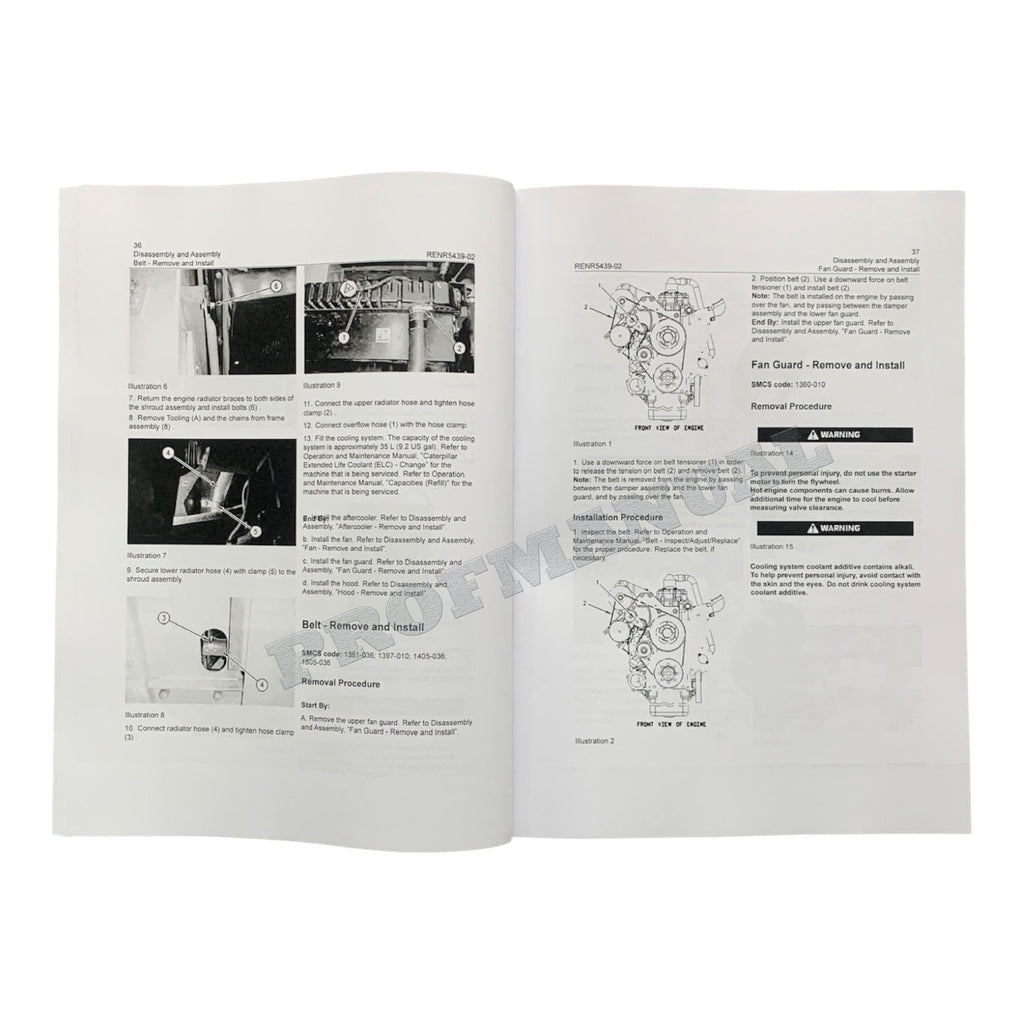 Caterpillar Cat 330C Excavator Engine Supplement Disassembly Assembly Manual