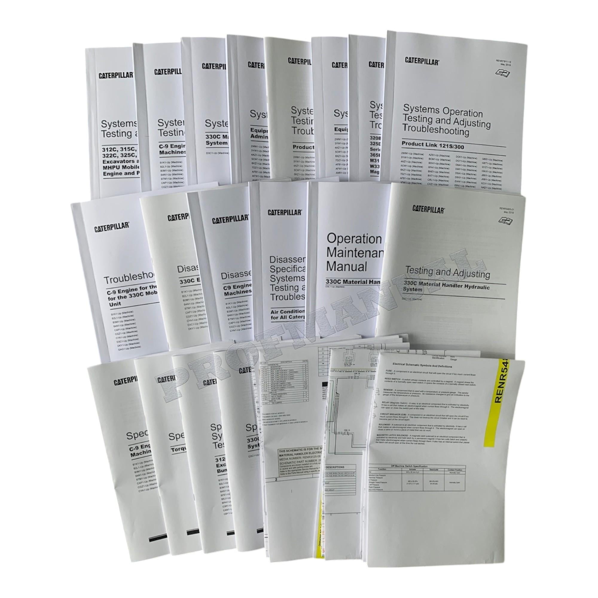 Caterpillar 330C MATERIAL HANDLER Full Service Manual *Send serial number