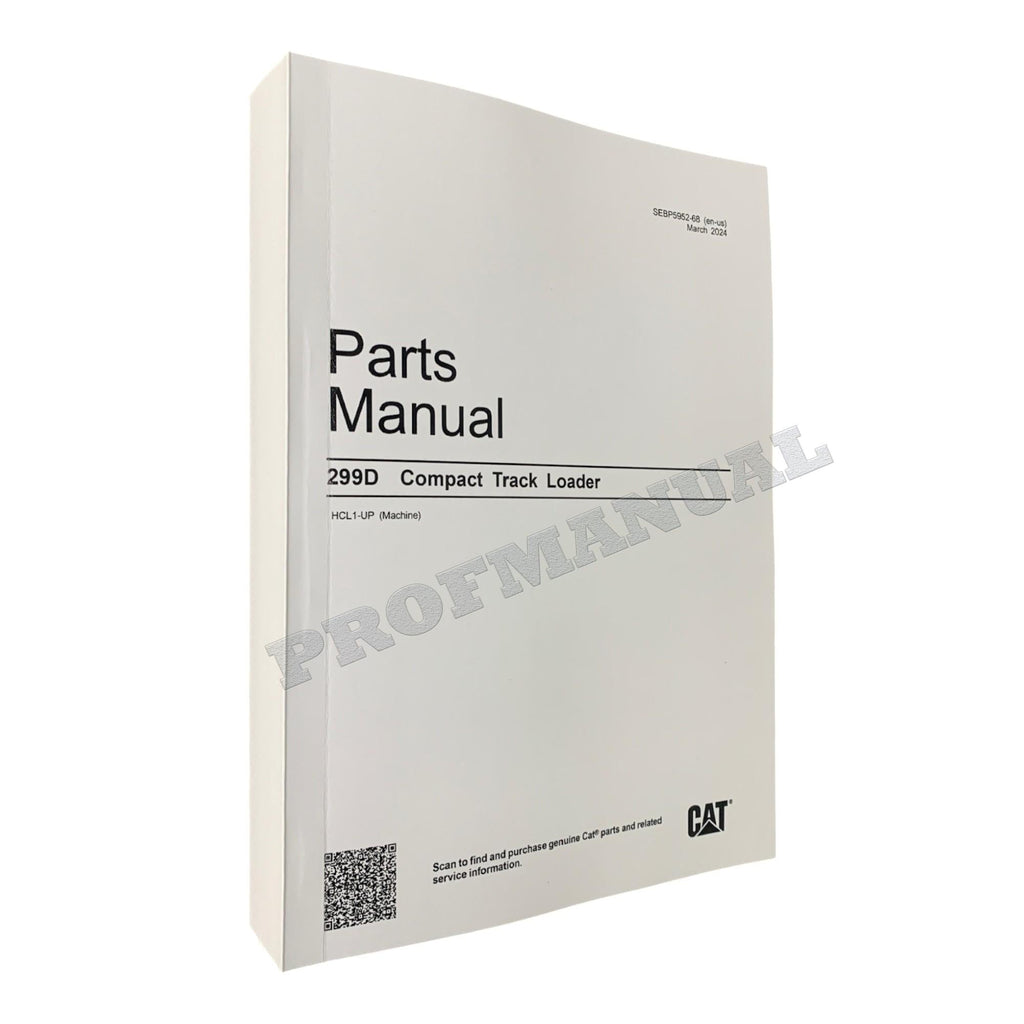 Caterpillar Cat 299D Compact Track Loader Parts Catalog Manual SEBP5952