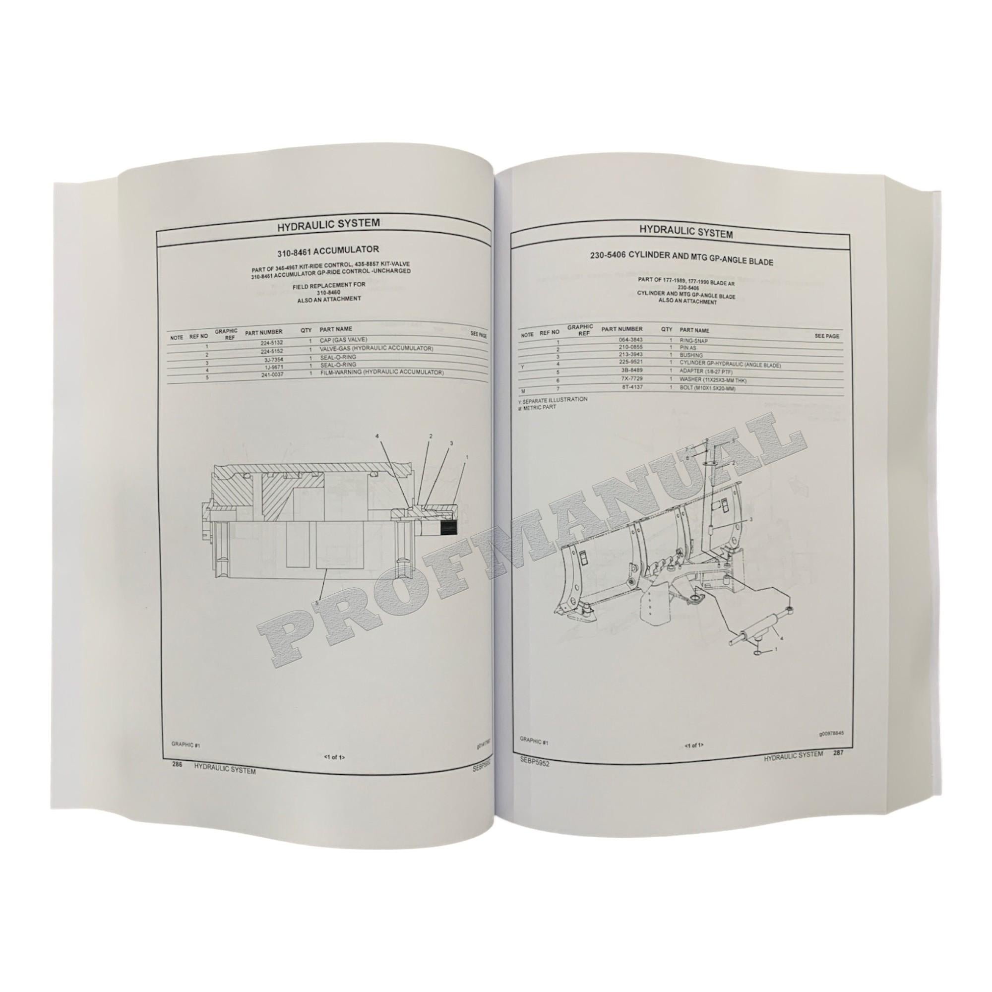 Caterpillar Cat 299D Compact Track Loader Parts Catalog Manual SEBP5952