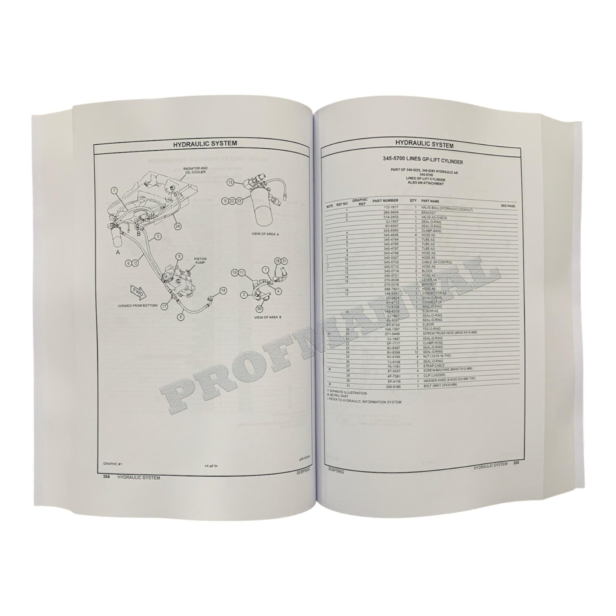 Caterpillar Cat 299D Compact Track Loader Parts Catalog Manual SEBP5952