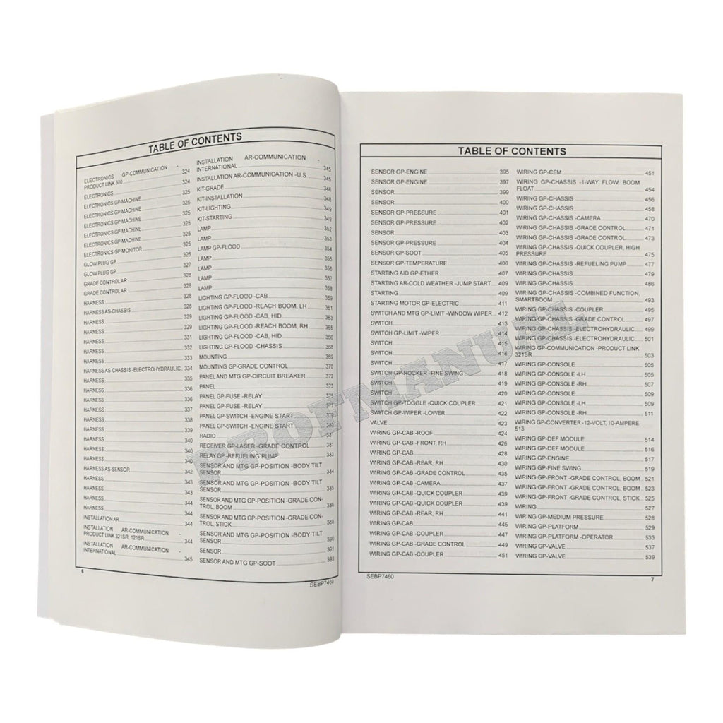 Caterpillar Cat 323F L Excavator Parts Catalog Manual XCF1-Up YEJ1-Up D8T1-Up