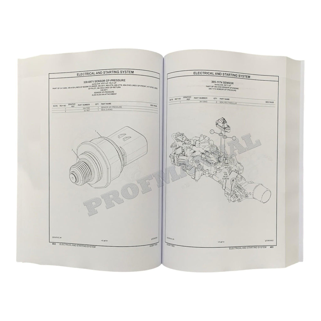 Caterpillar Cat 323F L Excavator Parts Catalog Manual XCF1-Up YEJ1-Up D8T1-Up