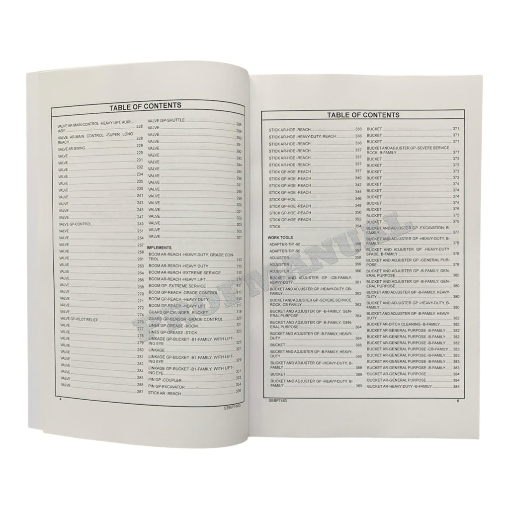 Caterpillar Cat 323F L Excavator Parts Catalog Manual XCF1-Up YEJ1-Up D8T1-Up
