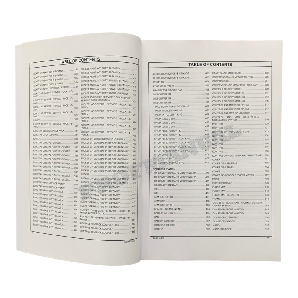 Caterpillar Cat 323F L Excavator Parts Catalog Manual XCF1-Up YEJ1-Up D8T1-Up