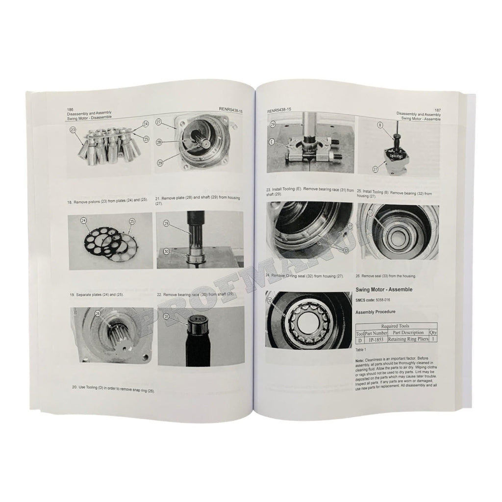 Caterpillar Cat 330C Excavator Disassembly Assembly Manual