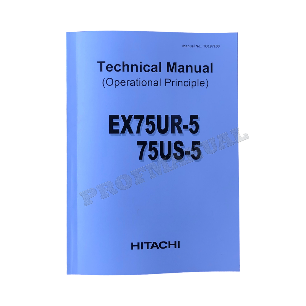 HITACHI EX75UR-5 EX75US-5 EXCAVATOR SERVICE MANUAL TO197E00